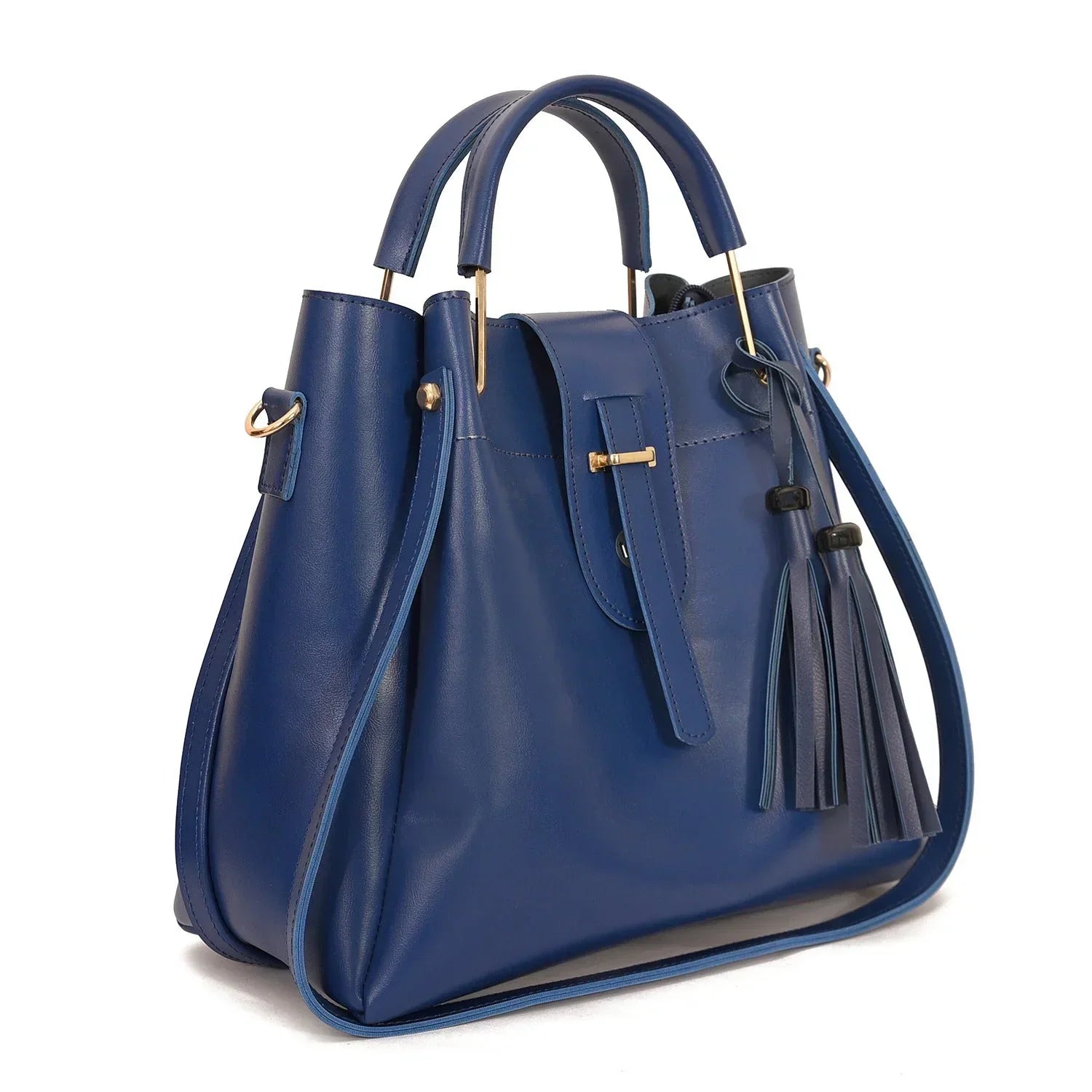 3 PIECE HAND BAG - BLUE